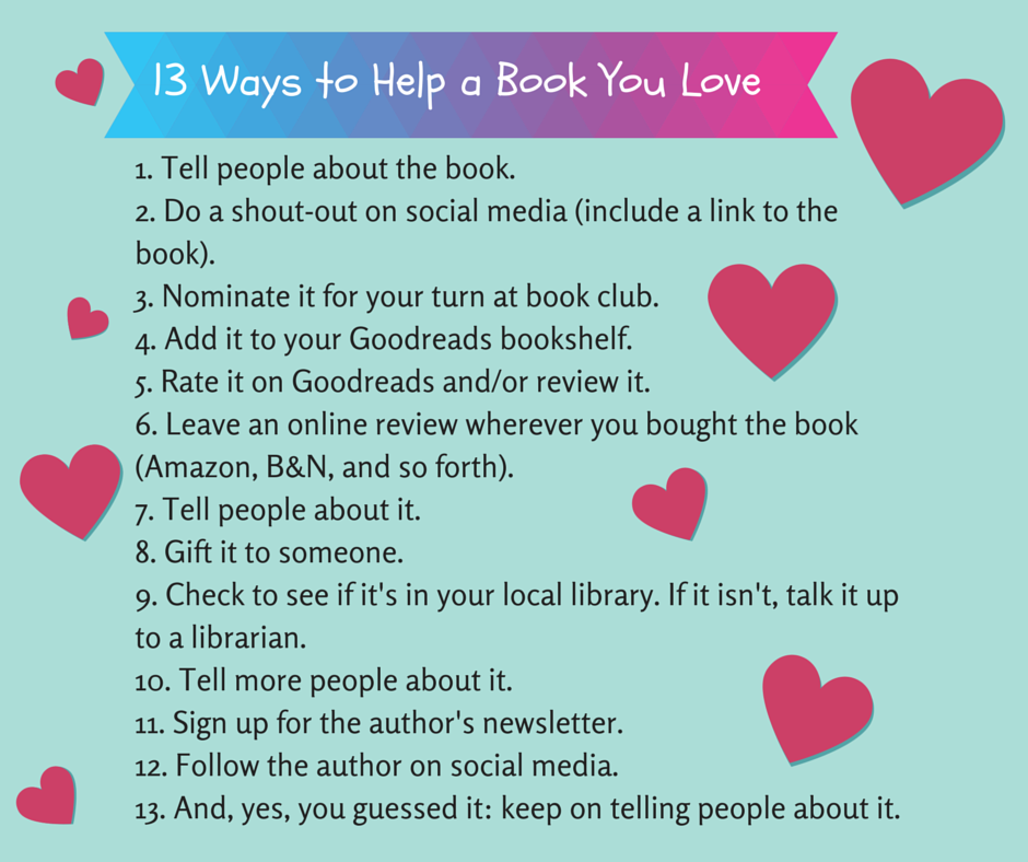 13 Ways to Help a Book You Love